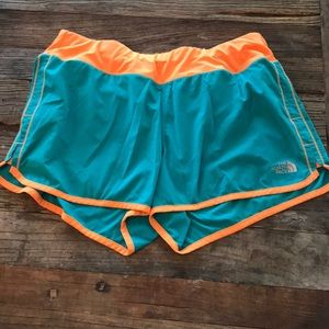 North Face running shorts, large
